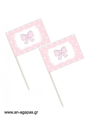 Toothpick  flags  Baby  Bow
