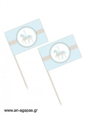 Toothpick  flags  Blue  Carousel